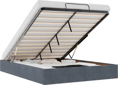 Obrázok produktu pre vidaXL Osmanská posteľ bez matraca tmavosivá 140x190 cm zamat
