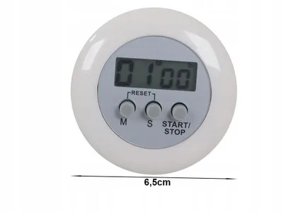 Produktbild von Eieruhr Küchentimer Elektronisch LCD Küchenwecker Stoppuhr Kurzzeitmesser mit Magnet Clip Weiß
