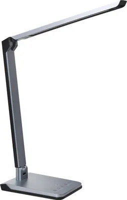 Zdjęcie produktu dla BELIANI Lampka biurkowa LED ciemnoszara materiał syntetyczny regulacja temperatury i jasności światła ściemniacz do home office