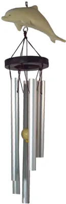 Produktbild von Klangspiel mit Delphin, Aluminium, 125*10,5*10,5 cm, Windspiele & Klangspiele