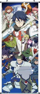 Obrázek produktu pro Velký svitkový obraz Log Horizon | Kakemono z látky | Plakát 100x40cm | Motiv: Elder Tale