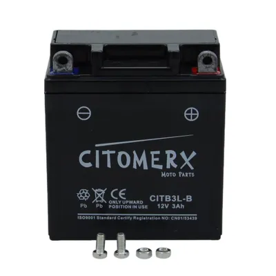 Image de Batterie gel CIT YB3L-B, 12 V 3 Ah, pôle positif à droite, DIN 50313