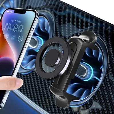Image de Support de téléphone pour voiture Mini Cooper - Universel - Noir - Plastique - Compatible avec différents modèles