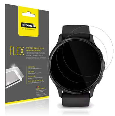 Produktbild von 2x Schutzfolie für Garmin Venu 3s Folie, 100% Displayabdeckung, dipos Flex