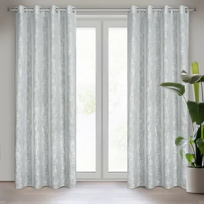 Zdjęcie produktu dla Zasłona oczkowa LIREN srebrna 140x250 cm