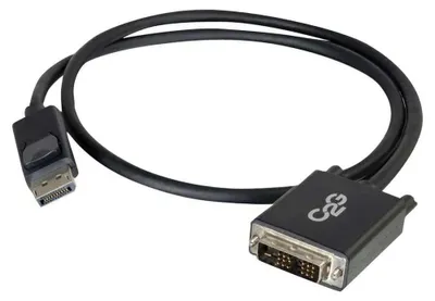 Produktbild von C2G 84329, 2 m, DisplayPort, DVI-D, Stecker, 1920 x 1200 Pixel, Schwarz