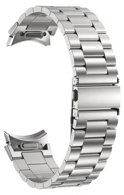 Zdjęcie produktu dla Puro Metalowy pasek ze stali nierdzewnej do zegarka Samsung Galaxy Watch 4 / 4 Classic / 5 / 5 Pro / 6 / 6 Classic - srebrny