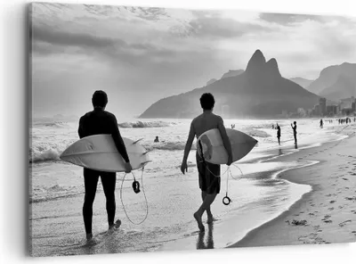 Produktbild von Bild auf Leinwand - Leinwandbild - Meer Welle Surfen - 100x70cm - Wand Bild - Wanddeko - Wandbilder - Leinwanddruck - Bilder - Kunstdruck - Wanddekoration - Leinwand bilder - Wandkunst - AA100x70-3745