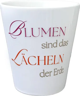 Produktbild von Blumen sind das Lächeln der Erde Blumentopf
