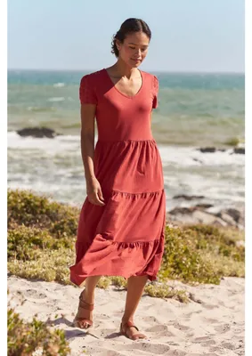 Produktbild von Mountain Warehouse - "Malaga" Kleid für Damen Broderie-Ärmel MW4131 (42 DE) (Rostfarben)
