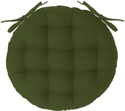Zdjęcie produktu dla PODUSZKA NA KRZESŁO Anjali okrągła 38 cm BAWEŁNIANA khaki