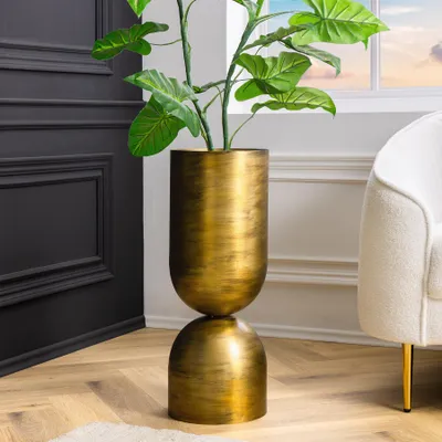 Produktbild von riess-ambiente Vase SANDGLASS XL 70cm messing Eisen beidseitig nutzbar umkehrbar einzigartiges Unikat
