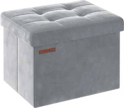 Produktbild von SONGMICS Sitzbank mit Stauraum, klappbare Sitztruhe, Aufbewahrungsbox mit Deckel, Fußbank, 31 x 41 x 31 cm, bis 130 kg belastbar, für Flur, Wohnzimmer