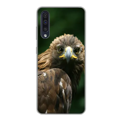 Produktbild von MuchoWow® Handyhülle Schutzhülle Hülle für Samsung Galaxy A30s Adler - Braun - Raubvogel Silikon Softcase Handy Hülle - Karteninhaber