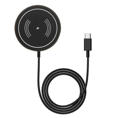 Immagine prodotto di Caricabatterie MagSafe per iPhone con display a LED per la ricarica rapida da 15W LinQ Nero