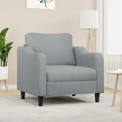 Produktbild von Design Sessel Hellgrau 60 cm Stoff, Schlafsofas 2024 Neu