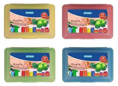 Produktbild von Stylex Knetbox, sortiert - 20er-Box