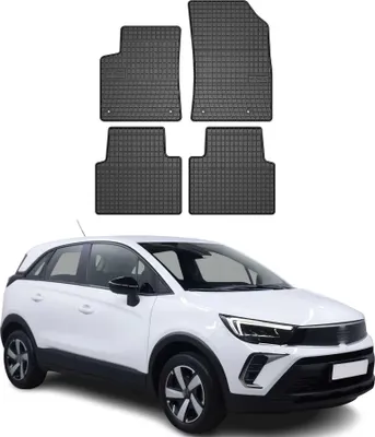 Produktbild von OMAC Gummi Fußmatten für Opel Crossland 2017-2025 Automatten Gummi Schwarz 4tlg