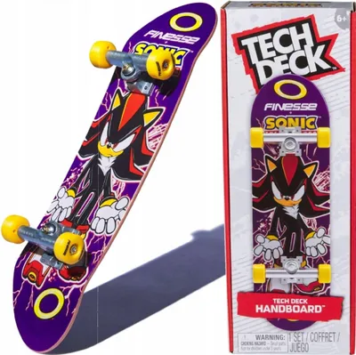 Zdjęcie produktu dla Tech Deck Finesse X Sonic the Hedgehog Handboard, Deskorolka na palec, 6 lat(a)