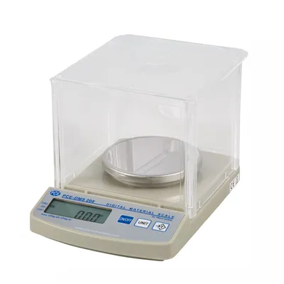 Produktbild von PCE Instruments PCE-DMS 200 Laborwaage (max.)= 20.000g/m² oder 200g|Abl. 1g/m² oder 0,01g|Repr. 0,02g|Linearität ±0,02