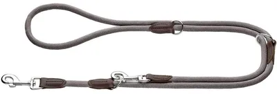 Produktbild von HUNTER Verstellbare Hundeführleine FREESTYLE, Farbe: grau, robust & wetterfest,