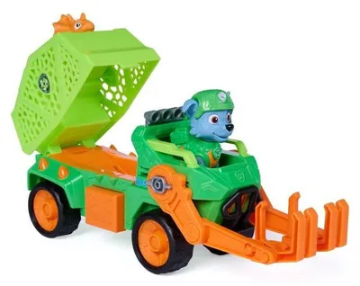 Image de Véhicule et Figurine Rocky La Pat' Patrouille Le Film Mission Dino Spin Master Dès 3 Ans