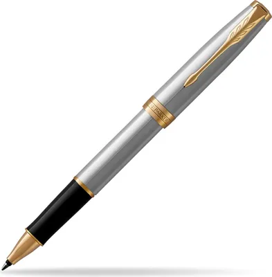 Zdjęcie produktu dla Parker 1931506, Długopis z wkładem, Czarny, Złoto, Stal nierdzewna, Czarny, Metal, Stal nierdzewna, Złoto, Drobny