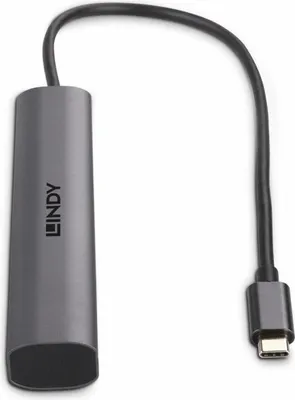 Zdjęcie produktu dla LINDY 4-portowy koncentrator USB 3.2 Gen 2 typu C
