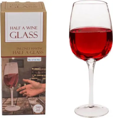Produktbild von Halbes Weinglas für ca. 200ml