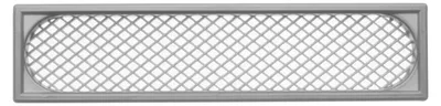 Produktbild von SOTECH Lüftungsgitter 172 x 41 mm – Schaft 7 mm, Kunststoff silbergrau