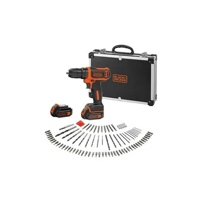 Image de Black & Decker Akku-Bohrschr.10,8V 1,5Ah,Koffer,100Zub