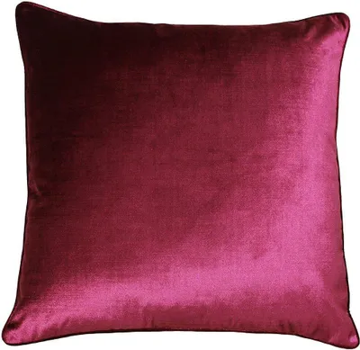 Image de Riva Paoletti Luxe Velours Taie d'oreiller décorative RV1282 (55 x 55cm) (Cranberry)