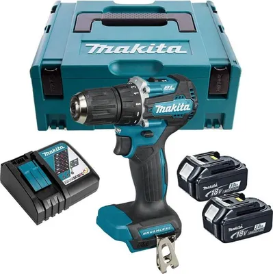 Produktbild von 40Nm Bohrschrauber 18V MAKITA 2 batt.BL1830B + Ladegerät - DDF487RFJ