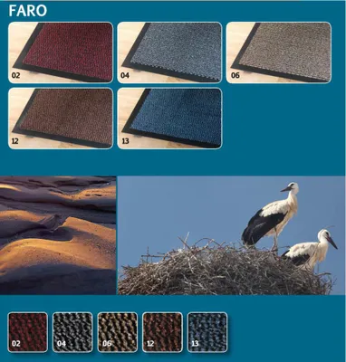 Produktbild von Mercury Fußmatte Faro grau 40,0 x 60,0 cm