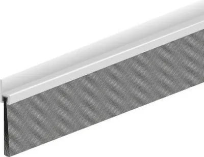 Produktbild von Ellen Türbodendichtung IBS 60 Rosshaar, ungebohrt, Aluminium, silber, Höhe 60mm x Länge 1000mm, Stärke 8,5mm, Bodenluft max 43mm, Bürstenhöhe 40mm