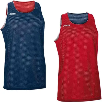 Productafbeelding van Joma Aro omkeerbaar kinder T-shirt, mouwloos, rood/blauw, maat 8-10 jaar, voor jongens, rood/blauw, maat 8-10 jaar