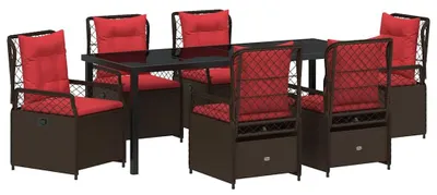 Immagine prodotto di Sedia da giardino - Sedia da esterno - Sedia regolabile - Sedia per balcone - Realizzata in rattan di polietilene - Schienale regolabile