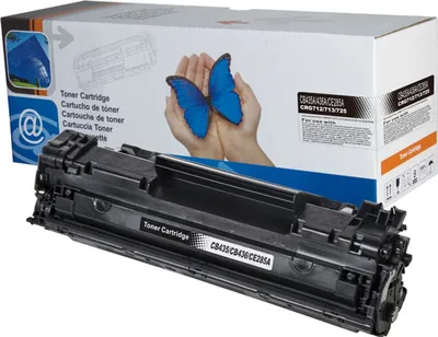 Produktbild von Universal-Toner für HP CB435A/CB436A/CE285A, kompatibel mit LaserJet P1005, P1102w, P1505, M1120, M1212nf, M1522n und weiteren P und M-Serien Modellen