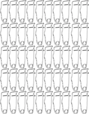 Obrázek produktu pro 50ks kovových pojistných vložek Nadeln Brosche Verriegelung Stift Verschluss Fastener -Nähwerkzeug (32 mm)