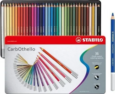 Obrázek produktu pro Pastelky - STABILO CarbOthello - 36 kovových pouzder - s 36 různými barvami