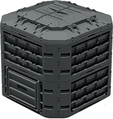 Obrázok produktu pre Prosperplast Plastový kompostér 650 l, čierny COMPOGREEN VARIO IKST650C-S411