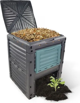 Obrázok produktu pre Mobiclinic, Záhradný kompostér, Biobin, Bez ďalších nákladov, 300L, Šetrný k životnému prostrediu, , Transformátor odpadu, Ventilačná mriežka, Recyklovaný plast