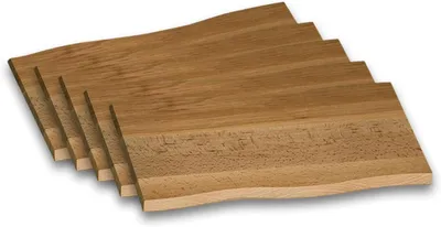 Produktbild von Kesper 85116 -- 5er Schneidebrett Servierbrett Buche rustikal Kernbuche 38 x 17 x 1,5 cm