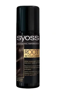 Zdjęcie produktu dla Syoss Root Retouch Spray do maskowania odrostw Czarny, 120ml