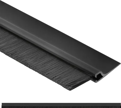Produktbild von Borstelabdichtung 100 cm schwarz selbstklebende Türabdichtung - Zugstopper Streifenbürste - Türabdichtung - KOTARBAU®