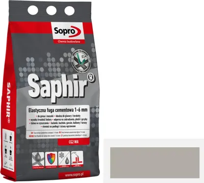 Obrázek produktu pro SOPRO SAPHIR 15 spárovací hmota šedá 2kg 1-6mm