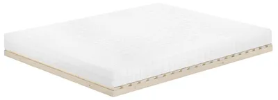 Produktbild von Niederflurbett metallfrei 160x200 Futon metallfreier Lattenrost, Fichte unbehandelt V-60.97-16mit Matratze