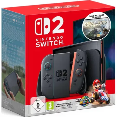 Zdjęcie produktu dla Konsola SWITCH 2 MARIO KART WORLD + NINTENDO HOGWARTS LEGACY 256 GB