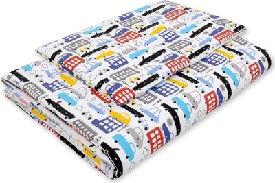 Produktbild von Doppelbettbezug – Bettwäscheset – atmungsaktiver und weicher Komfort für Babys, 135 x 100 cm