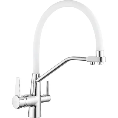 Obrázok produktu pre Mexen Duo kuchynská batéria, chrómová/biela - 671701-02